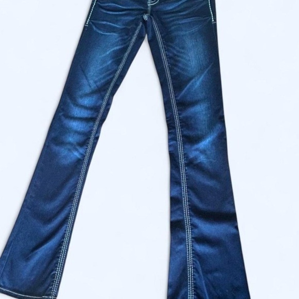 Y2K Studded Embroidered Stretchy Low-rise Jeans 💎